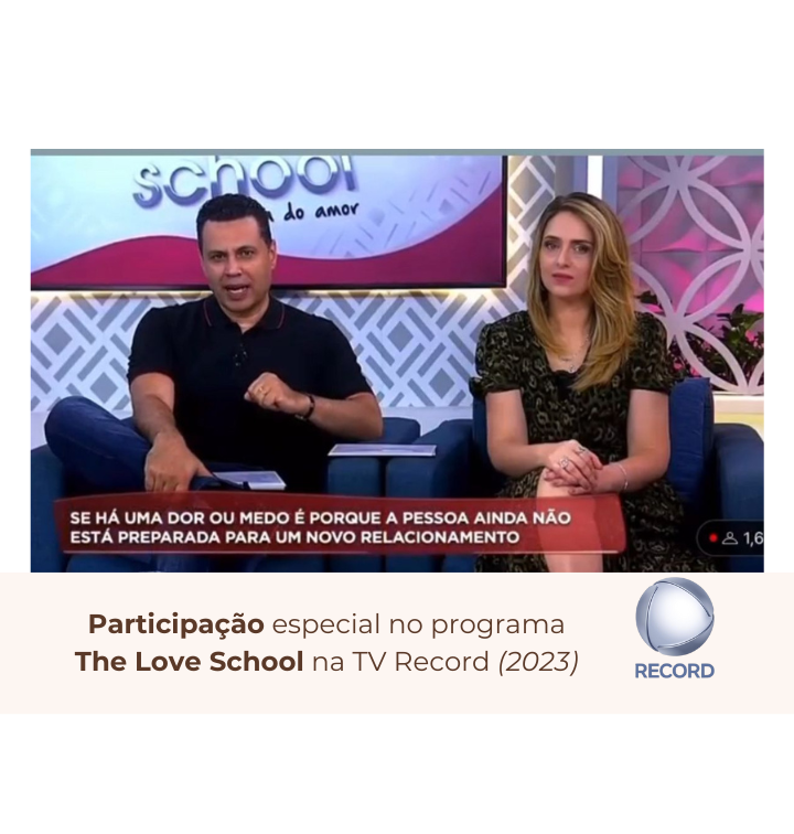 Participação no programa The Love School em 2023, na TV Record. (1)